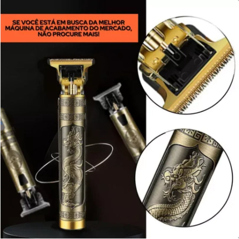 Barbeador Dragão + Aparador - Profissional 3 em 1