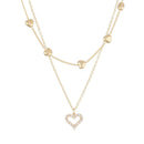 Colar Feminino Coração Banhado a ouro 18k