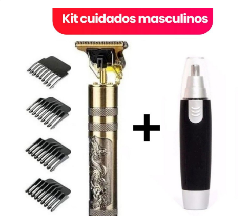 Barbeador Dragão + Aparador - Profissional 3 em 1
